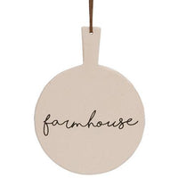 Farmhouse Cutting Board Ornament 3 asstd - The Fox Decor