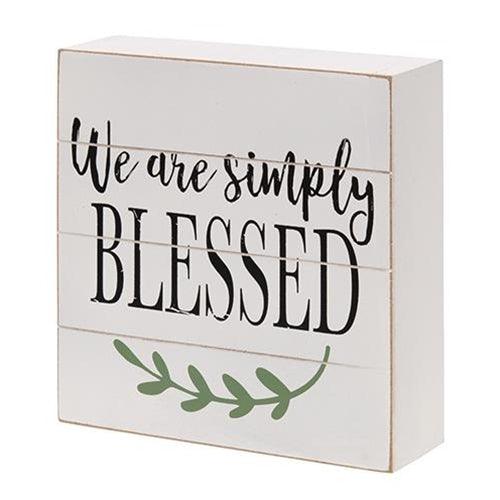 Farmhouse Shiplap Box Sign 3 Asstd - The Fox Decor