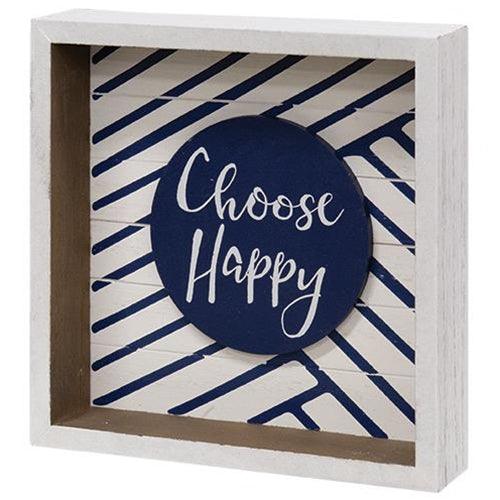 Choose Happy Box Sign - The Fox Decor