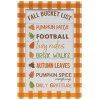 Fall Bucket List Sign - The Fox Decor
