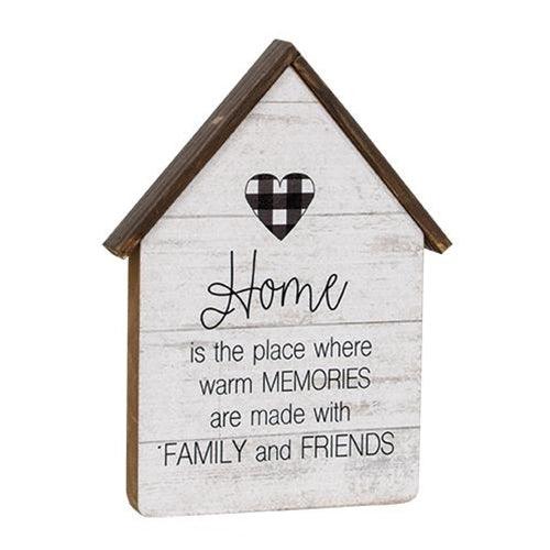 Home Buffalo Check Heart House 2 Asstd - The Fox Decor