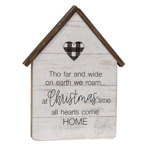 Home Buffalo Check Heart House 2 Asstd - The Fox Decor