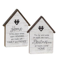 Home Buffalo Check Heart House 2 Asstd - The Fox Decor