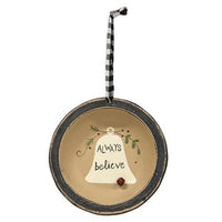 Always Believe Dish Ornament 3 Asstd - The Fox Decor