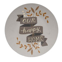 Our Happy Home Plate 2 Asstd - The Fox Decor