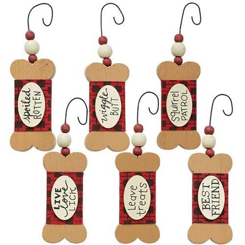 Dog Treat Ornament 6 Asstd - The Fox Decor