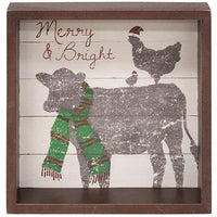 Believe In The Season Box Sign 2 Asstd - The Fox Decor