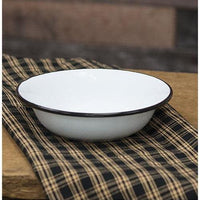 Black Rim Enamel Soup Bowl - The Fox Decor