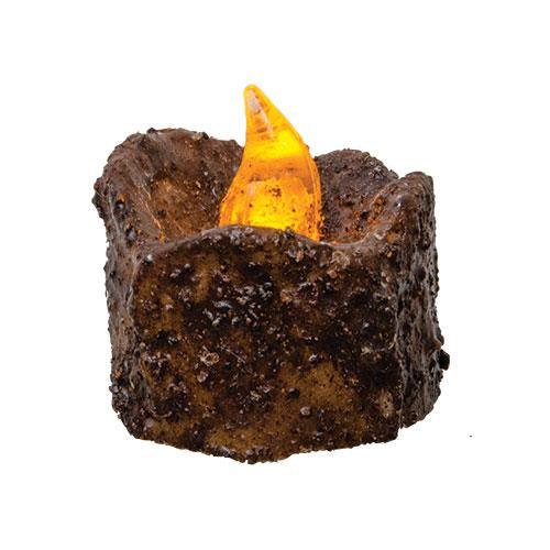 Flicker Burnt Mustard Timer Tealight - The Fox Decor