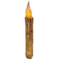 Burnt Ivory Twisting Timer Taper - 6 - The Fox Decor