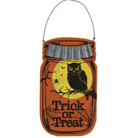 Happy Halloween Jar Ornament 2 Asstd - The Fox Decor