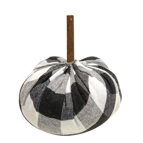 Buffalo Check Stuffed Felt Pumpkin 4 - The Fox Decor