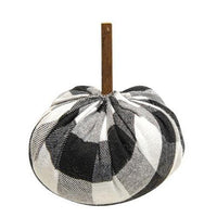 Buffalo Check Stuffed Felt Pumpkin 4 - The Fox Decor