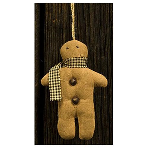 Primitive Gingerbread With Scarf Ornament 5 - The Fox Decor