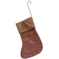 Thumbnail for Gingham Stocking Ornament