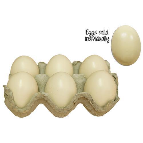White Resin Egg - Sold Individually - The Fox Decor