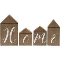 4 Set Home House Blocks - The Fox Decor