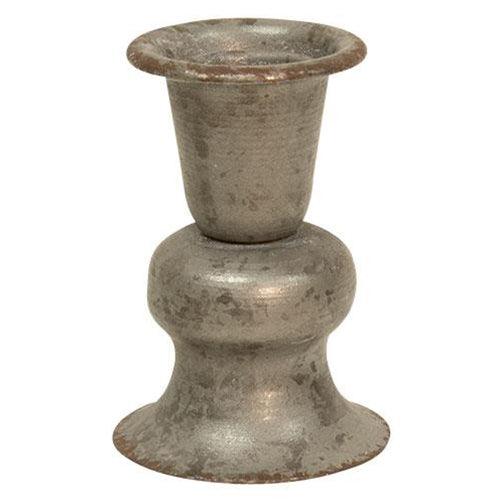 Alette Candle Holder 3 Pewter Look - The Fox Decor