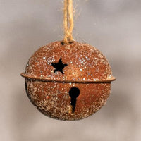 Vintage Glitter Rusty Bell Ornament 2 - The Fox Decor