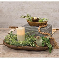 Medium Carved Wood Tray - The Fox Decor