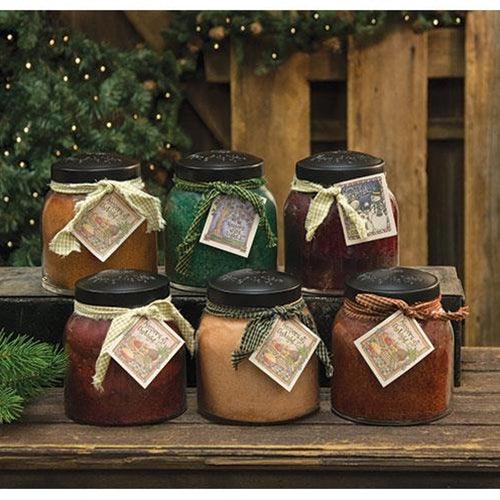 6 Set Holiday Papa Jar Candle Assortment - The Fox Decor