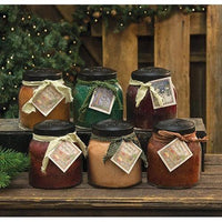 6 Set Holiday Papa Jar Candle Assortment - The Fox Decor