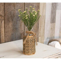 Willow Wrapped Glass Bottle - 8 - The Fox Decor