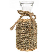 Willow Wrapped Glass Bottle - 8 - The Fox Decor
