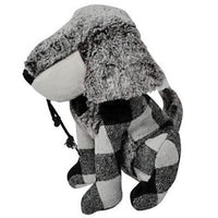 Plaid Dog with Heart Key Doorstop - The Fox Decor
