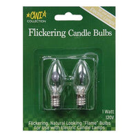 2 pk Flicker Candle Bulbs 1W - The Fox Decor
