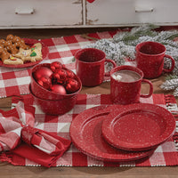 Thumbnail for Granite Enamelware Red - Dinner Plates Set of 4 Park Designs