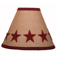 Heritage House Star Lampshade 10 In Barn Red 0R040017 - The Fox Decor