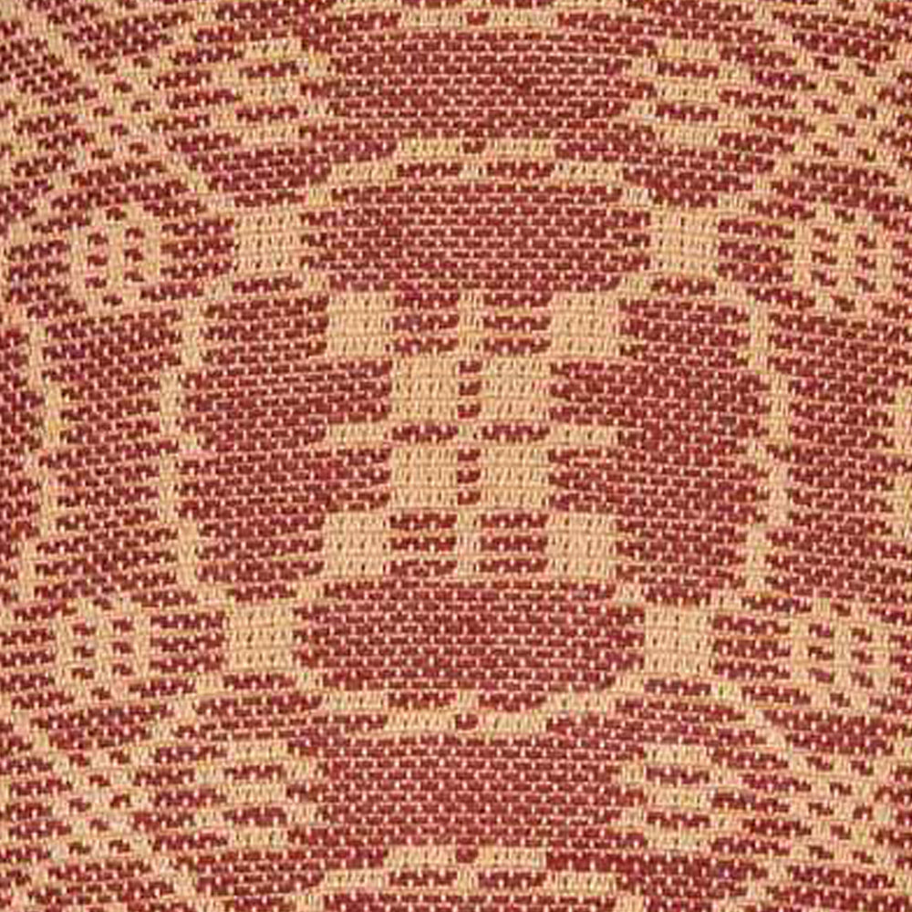 Barn Red Tan Marshfield Jacquard 10" Lampshade 0R106017 - The Fox Decor