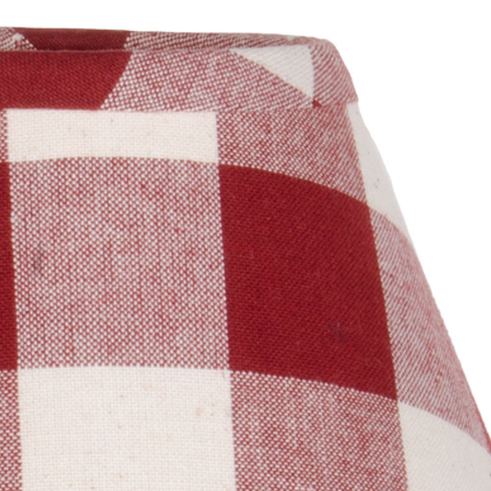 Barn Red Buttermilk Buffalo Check 10" Shade 0R510017 - The Fox Decor