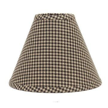 Black Oat Newbury Gingham 10" Lampshade 0R670011 - The Fox Decor