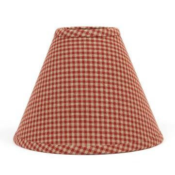 Barn Red Oat Newbury Gingham 10" Lampshade 0R670017 - The Fox Decor