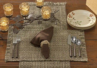Tweed Placemats - Espresso Set Of 6 Park Designs - The Fox Decor
