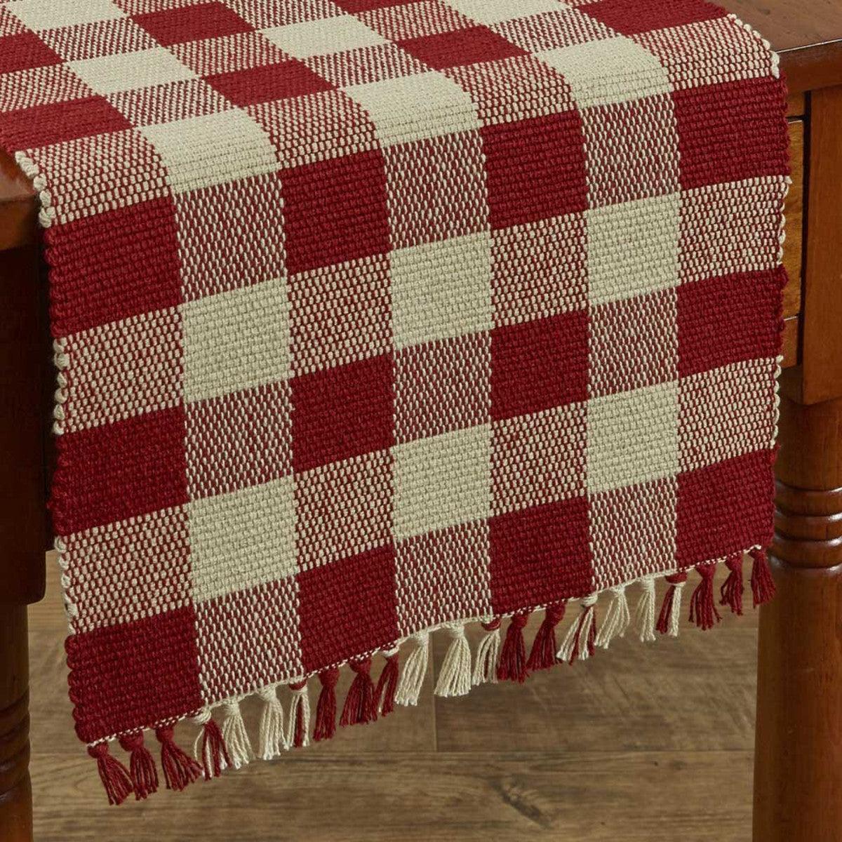Wicklow Yarn Table Runner - Garnet 13x54 Park Designs - The Fox Decor