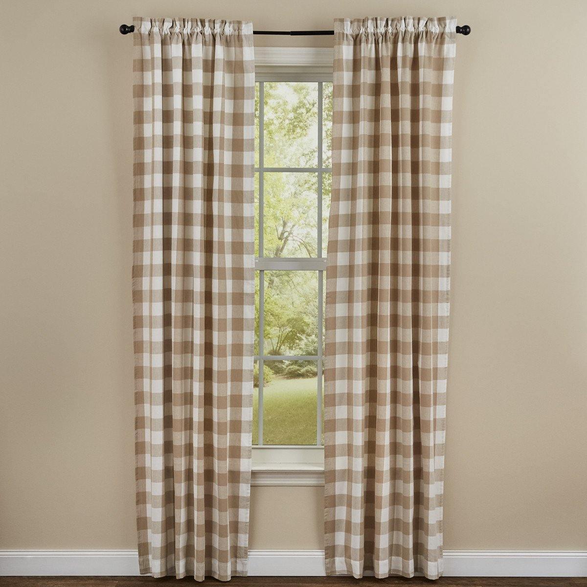 Wicklow Check Natural 72x84 Park Designs - The Fox Decor