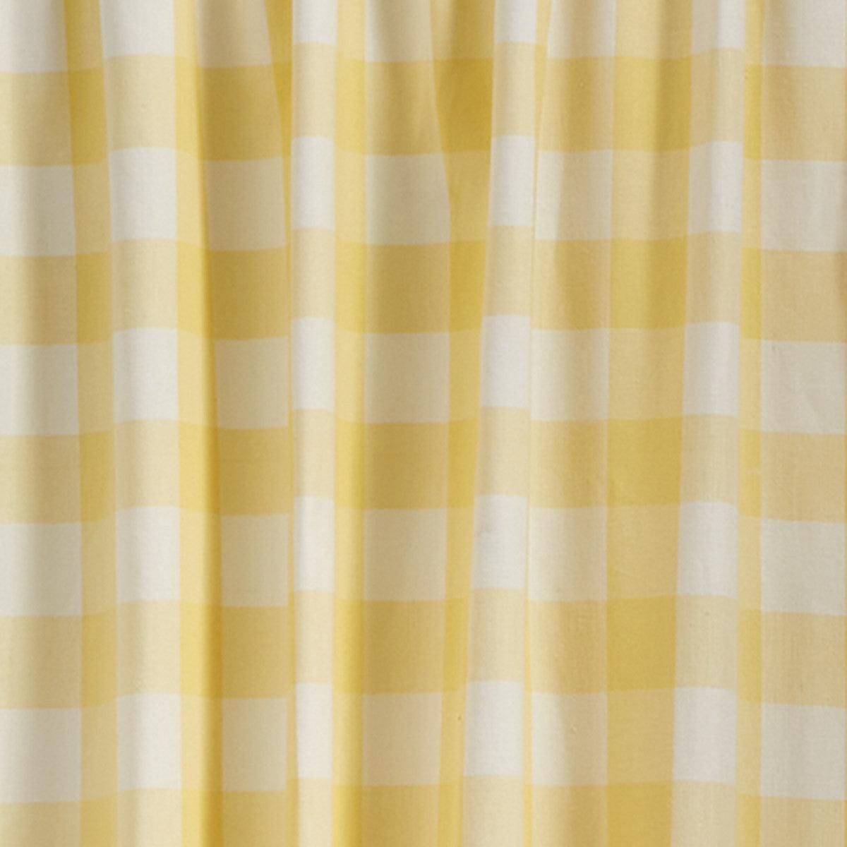 Wicklow Check Panel Set 84" L - Yellow Park Designs - The Fox Decor