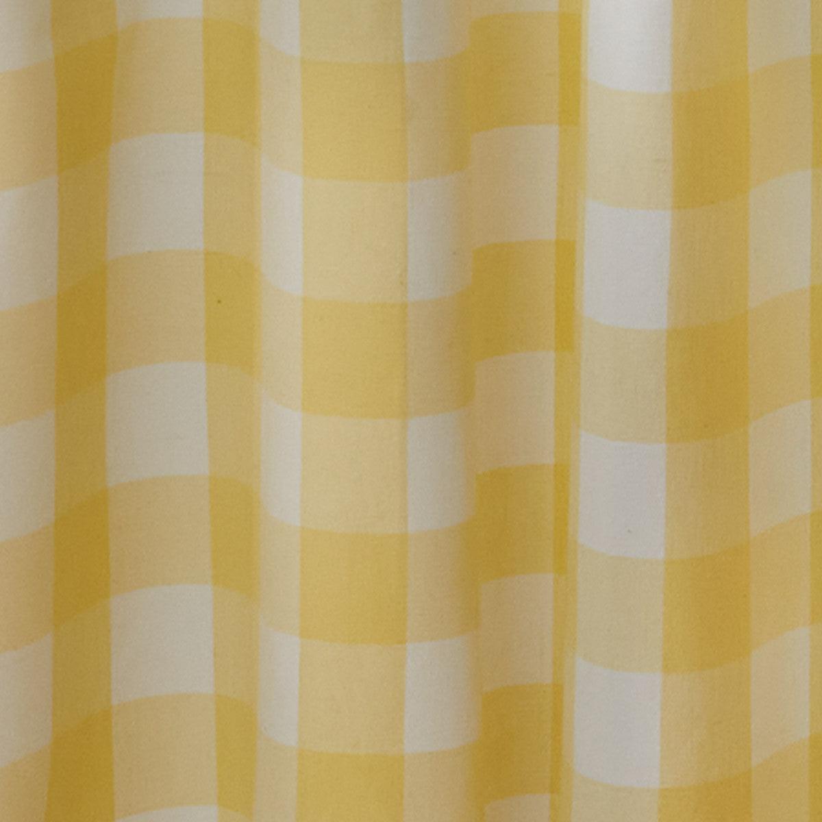 Set of 2 Wicklow Shower Curtain - Yellow 72" x 72" Park Designs - The Fox Decor