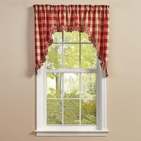 Wicklow Ruffled Swags - Garnet 72x36 Park Designs - The Fox Decor