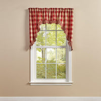 Wicklow Ruffled Swags - Garnet 72x36 Park Designs - The Fox Decor