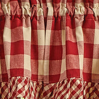 Wicklow Ruffled Swags - Garnet 72x36 Park Designs - The Fox Decor