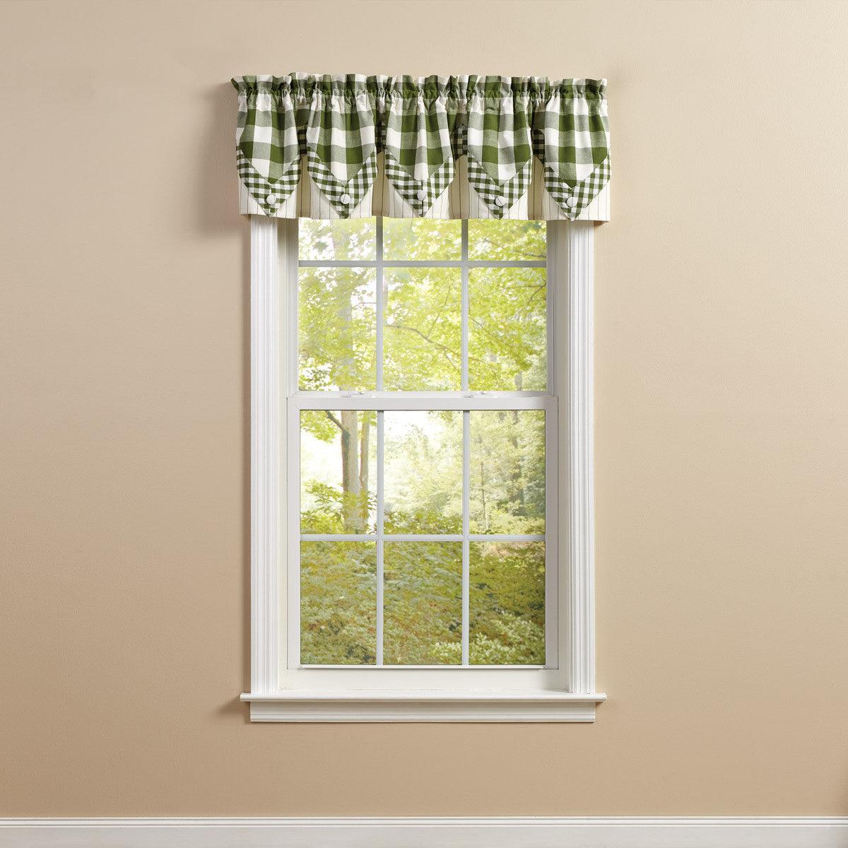 Wicklow Lined Point Valance 15" L - Sage Park designs - The Fox Decor