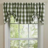 Thumbnail for Wicklow Check Valance - Farmhouse Sage Park designs - The Fox Decor