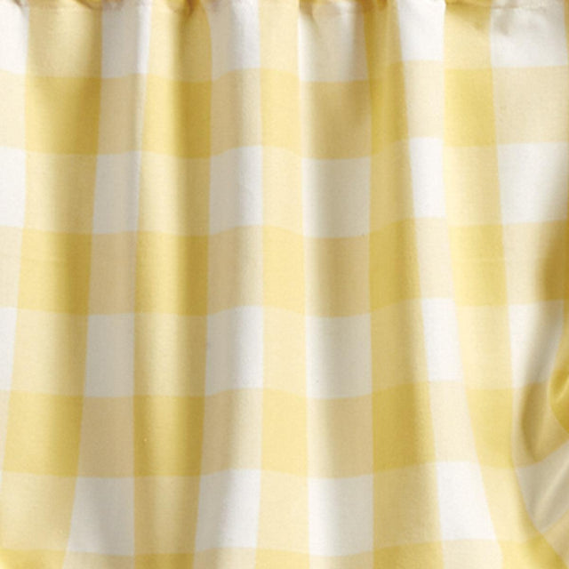 Wicklow Check Valance - Farmhouse Yellow 60