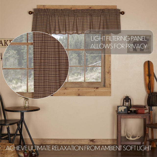 Prescott Valance Curtain Scalloped 16x72 - The Fox Decor