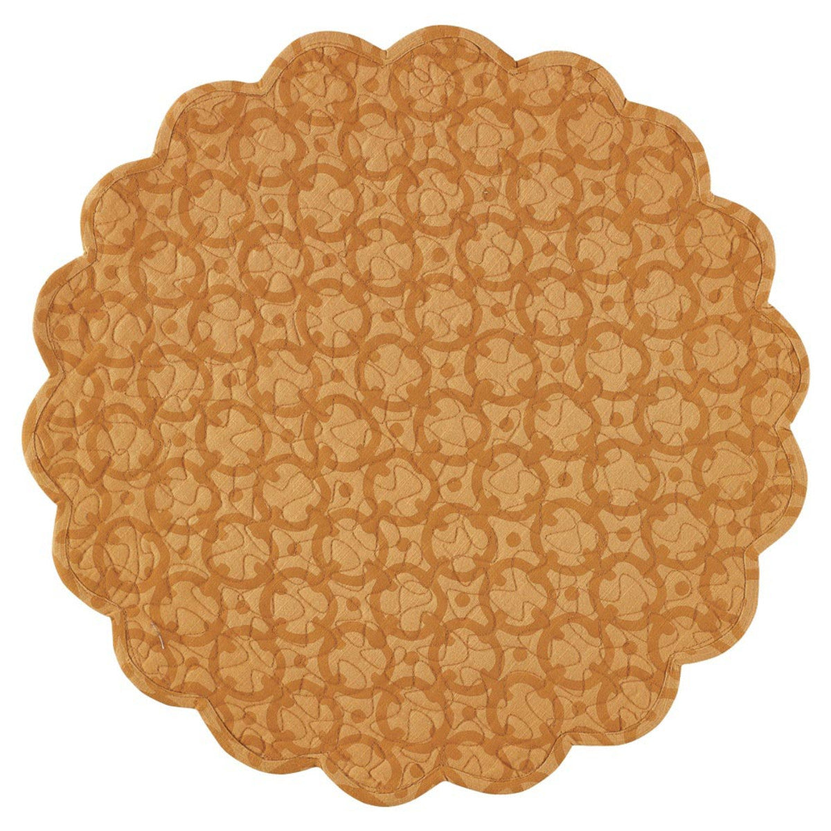 Cameron Orange Placemats - Round Set Of 6 Park Designs - The Fox Decor