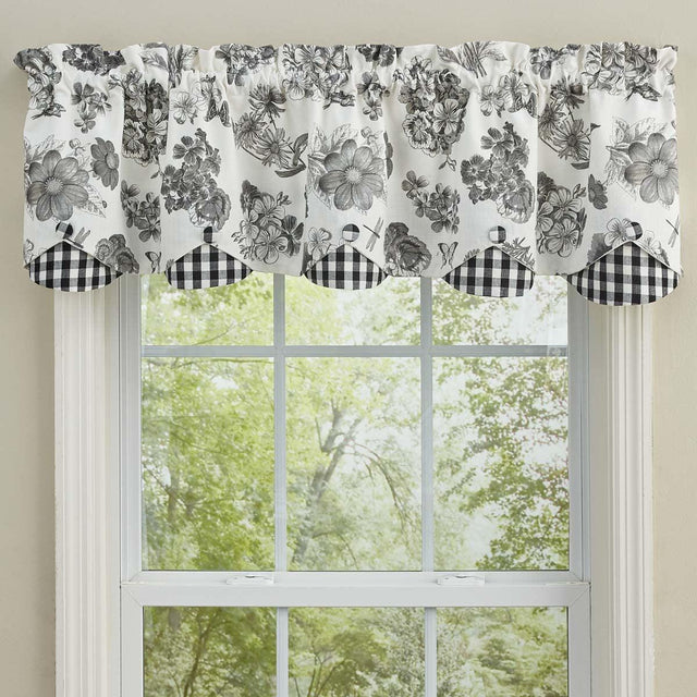 Geranium Valance - Lined Layered Park Designs - The Fox Decor